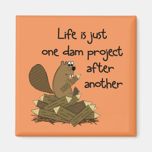 Imã Edições engraçadas do trabalho do castor