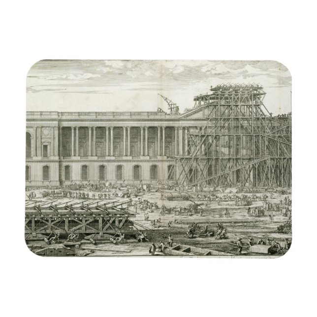Ímã Edifício da entrada principal do Louvre, Paris (Horizontal)