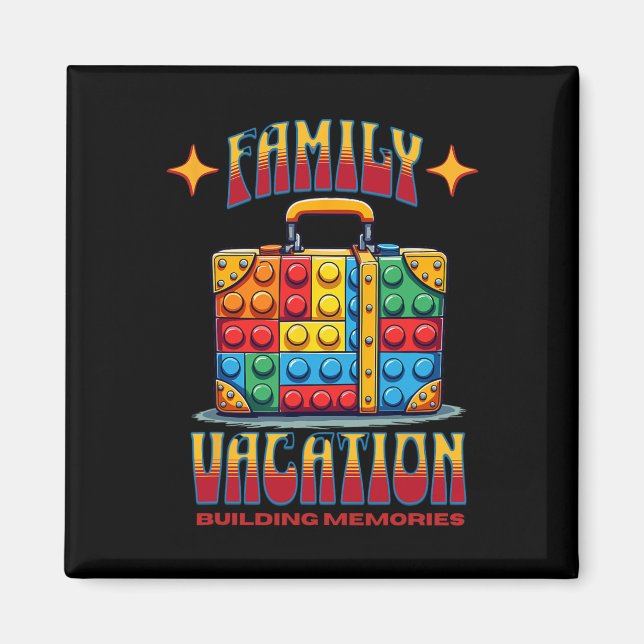 Imã Edifício das férias da família Bricks Memórias (Frente)