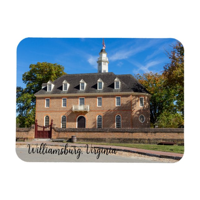 Ímã Edifício de capitais em Colonial Williamsburg (Horizontal)