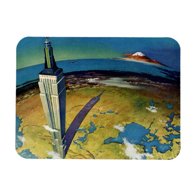 Ímã Edifício de Estado do Império Nova Iorque viagens  (Horizontal)