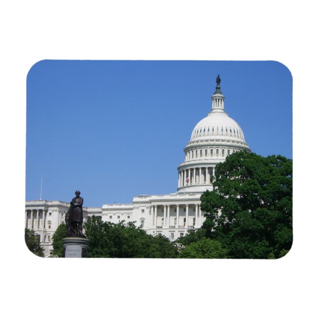 Ímã Edifício do Capitólio em Washington, DC (Horizontal)
