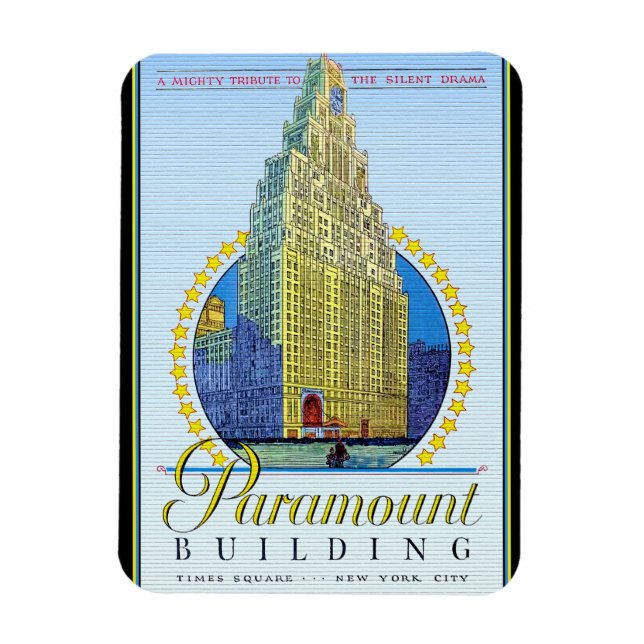 Ímã Edifício Paramount Nova York (Vertical)