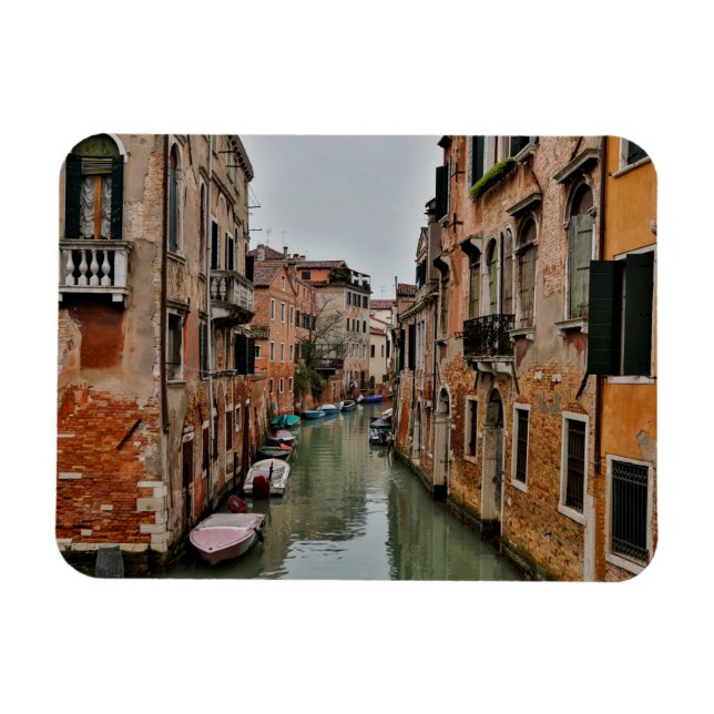 Ímã Edifícios ao longo dos canais de Veneza (Horizontal)