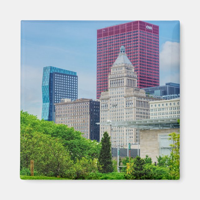 Imã Edifícios Em Chicago (Frente)