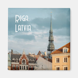 Imã Edifícios históricos na Velha Riga, Letônia viagem