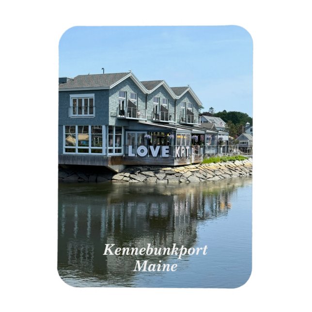 Ímã Edifícios rústicos à beira-mar em Kennebunkport Ma (Vertical)