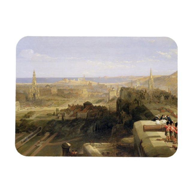 Ímã Edimburgo do Castelo, 1847 (óleo na canvas) (Horizontal)