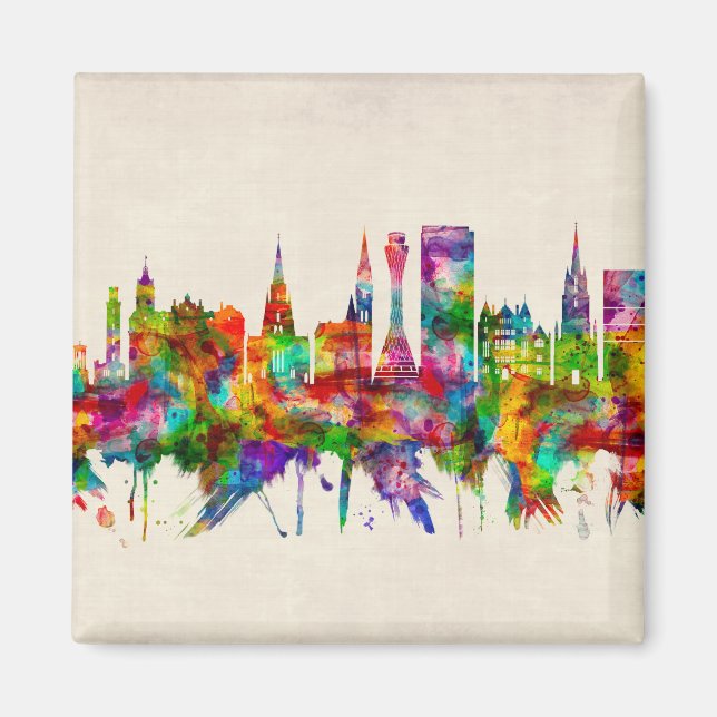 Imã Edinburgh Scotland Skyline (Frente)