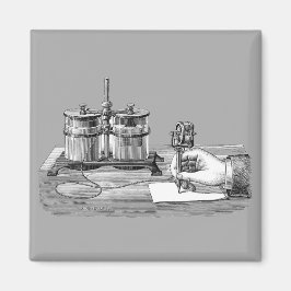 Imã Edison Antique Steampunk Writer