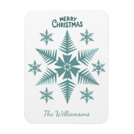 Ímã Editable Snowflake Christmas/Holiday