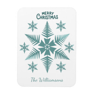 Ímã Editable Snowflake Christmas/Holiday