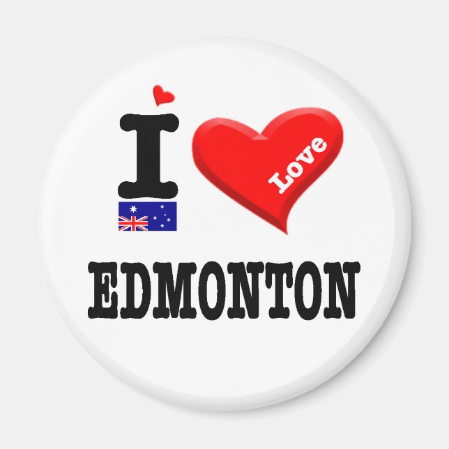 Imã EDMONTON - I Love (Frente)