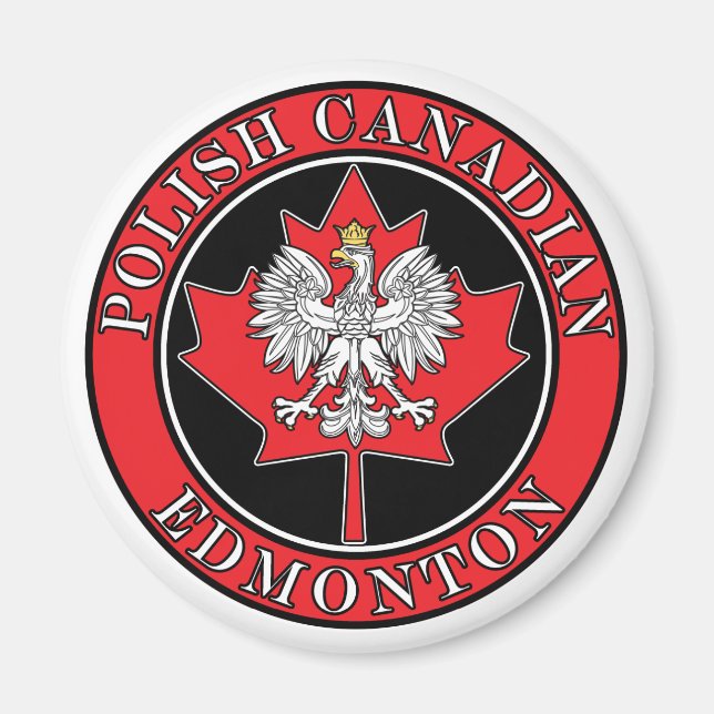 Imã Edmonton Round Polonês Folha (Frente)