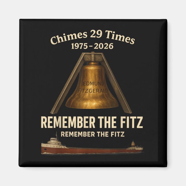 Imã Edmund Fitzgerald, Remember The Fitz Great Lakes M (Frente)