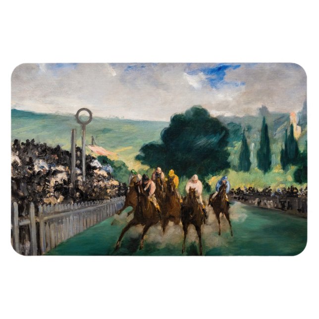 Ímã Edouard Manet - As Corridas em Longchamp (Horizontal)