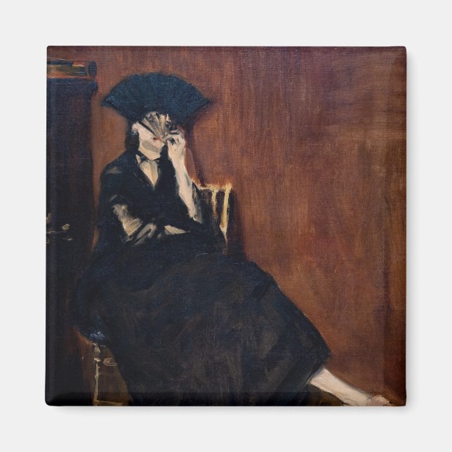 Imã Edouard Manet - Berthe Morisot com um Leque (Frente)
