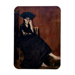 Ímã Edouard Manet - Berthe Morisot com um Leque