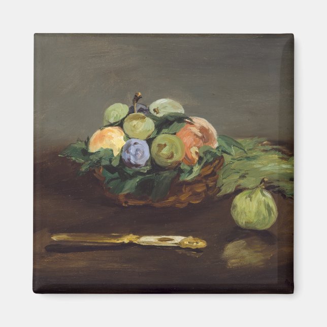 Imã Edouard Manet - Cesta de Frutas (Frente)