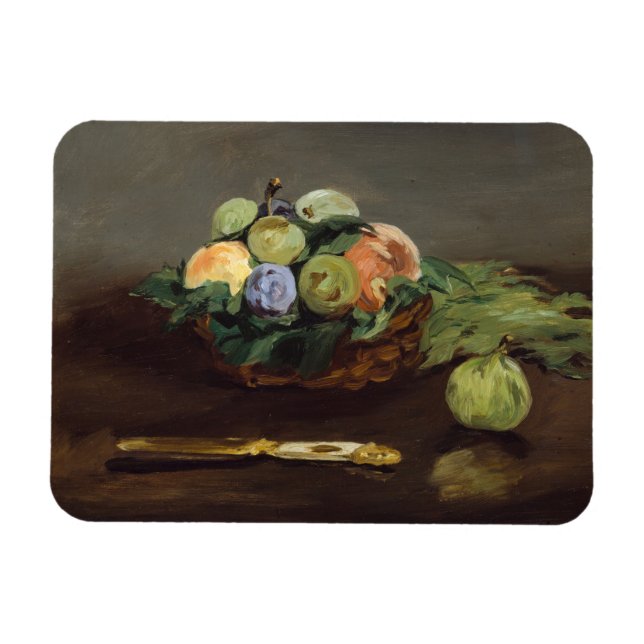 Ímã Edouard Manet - Cesto de Frutas (Horizontal)