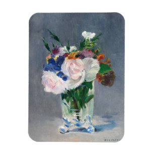 Ímã Edouard Manet - Flores em um Vase Cristal
