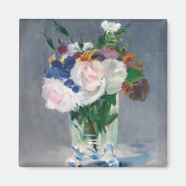 Imã Edouard Manet - Flores num Vaso Cristal (Frente)