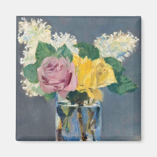 Imã Edouard Manet - Lilacs e Rosas (Frente)