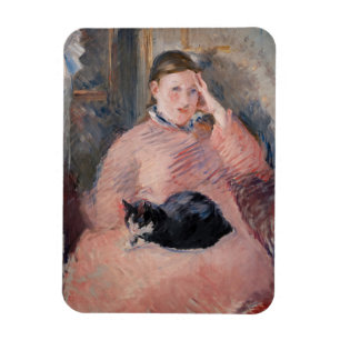 Ímã Edouard Manet - Mulher com um Gato