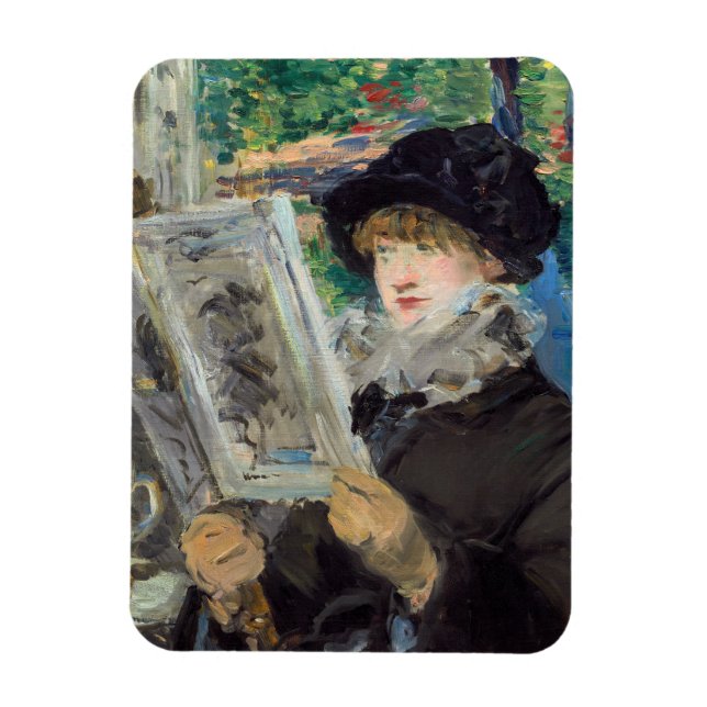 Ímã Edouard Manet - Mulher Lendo (Vertical)