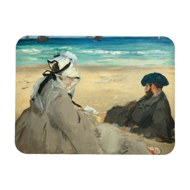 Ímã Edouard Manet - Na Praia (Horizontal)