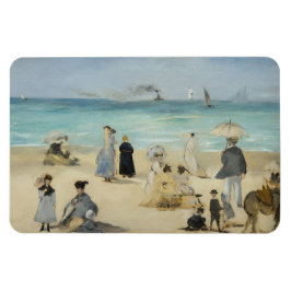 Ímã Edouard Manet - Na Praia, Boulogne-sur-Mer