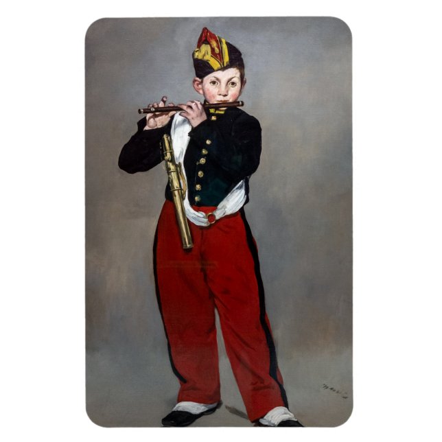 Ímã Edouard Manet - O Jovem Flautista (Vertical)