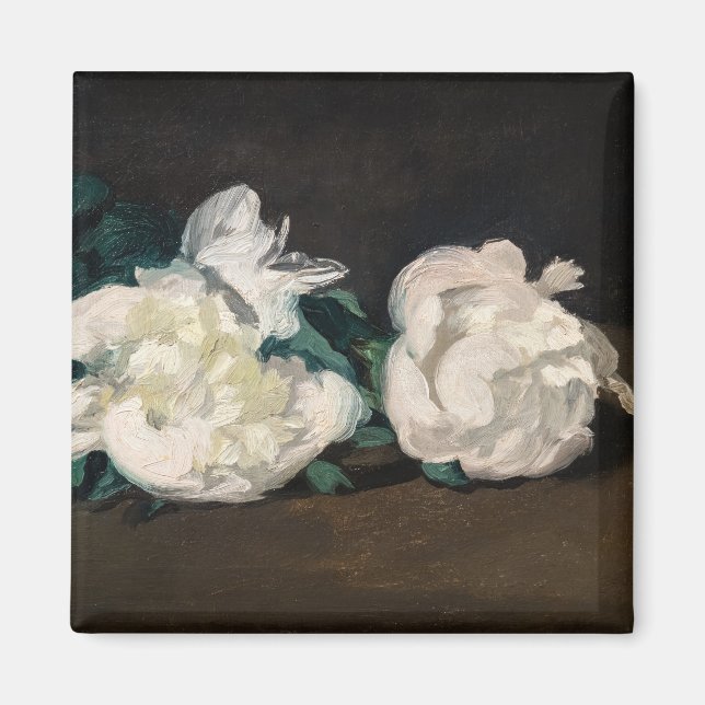 Imã Edouard Manet - Ramo de Peônias Brancas, Tesoura d (Frente)