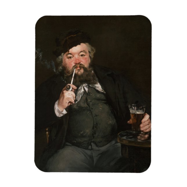 Ímã Edouard Manet - Um Bom Copo de Cerveja / Boca de F (Vertical)