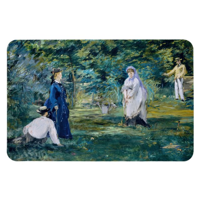 Ímã Edouard Manet - Uma Partida de Croquet (Horizontal)