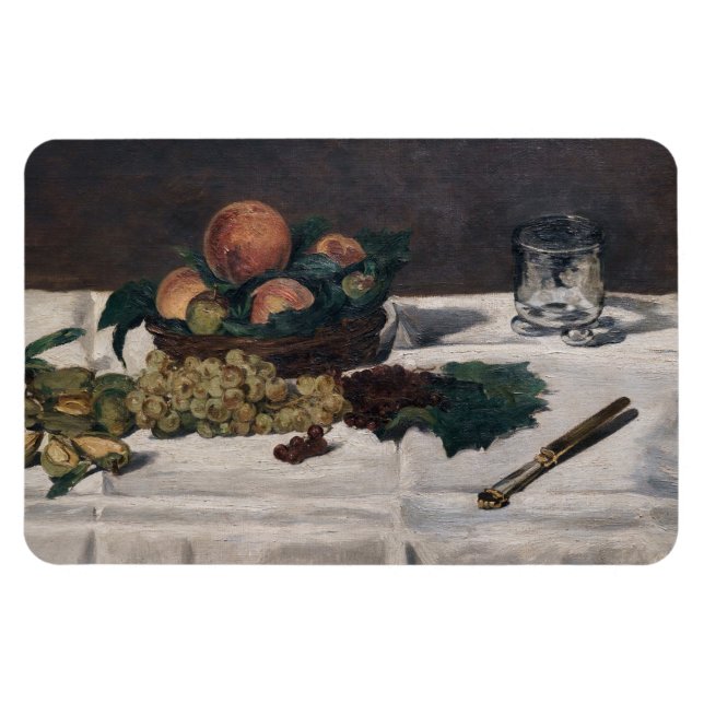 Ímã Edouard Manet - Vida estática, Frutas em uma Mesa (Horizontal)
