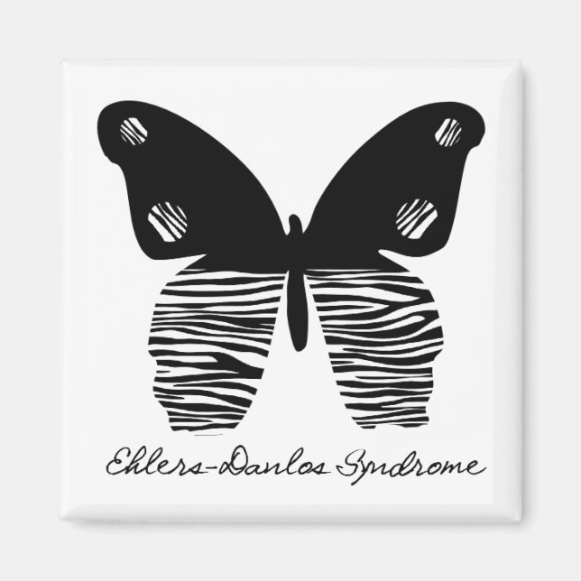 Imã EDS Butterfly Zebra Stripe Magnet (Frente)