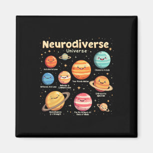 Imã Educação Conscientização do Autismo Universo Neuro