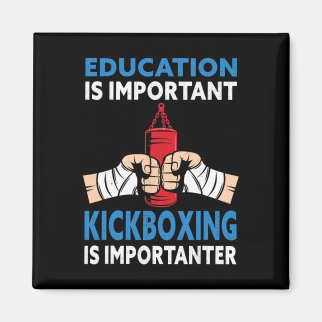Imã Educação É Importante Kickboxing Importanter - Ki (Frente)