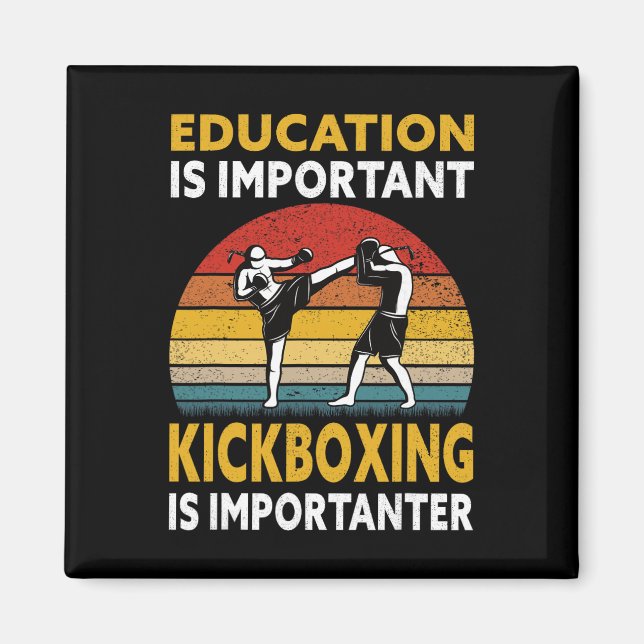 Imã Educação É Importante Kickboxing Importanter - Ki (Frente)