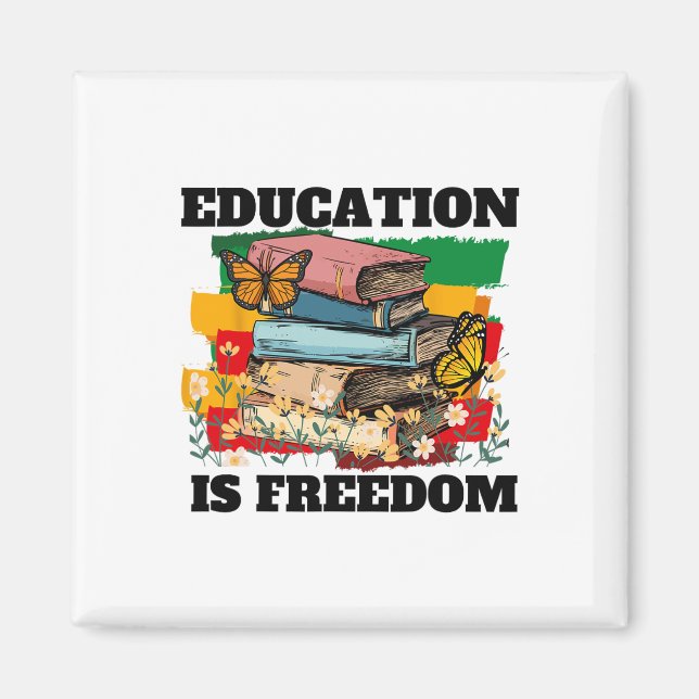 Imã Educação É Liberdade História Negra Afro-Americana (Frente)