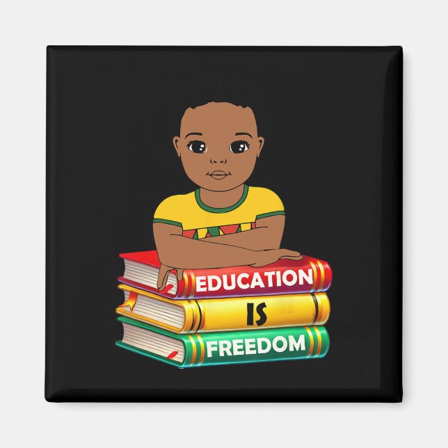 Imã Educação É Liberdade Mês da História Negra African (Frente)