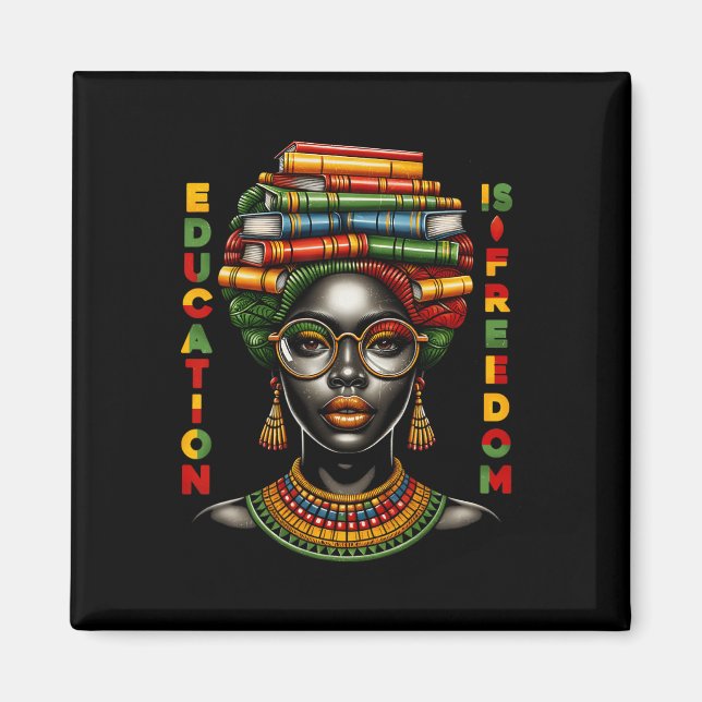 Imã Educação É Liberdade Mês da História Negra Chá Pre (Frente)