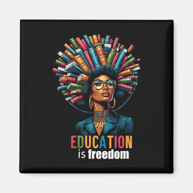 Imã Educação É Liberdade Mês da História Negra Profess (Frente)