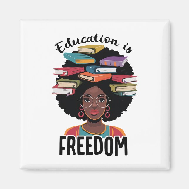 Imã Educação É Liberdade Professor Mês da História Neg (Frente)
