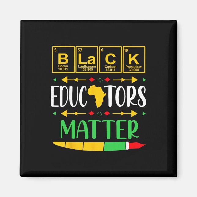 Imã Educadores Negros Problema Mês da História África  (Frente)