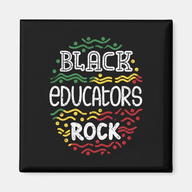 Imã Educadores Negros Rock - Mês da História Africana  (Frente)