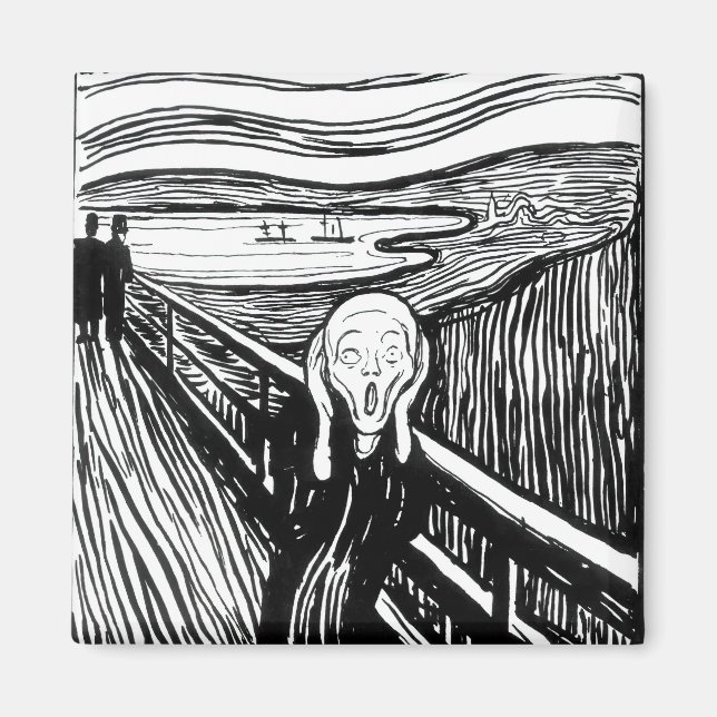 Imã Edvard Munch - A litografia do Gritar (Frente)