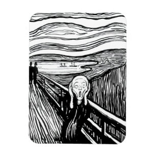 Ímã Edvard Munch - A litografia do Gritar