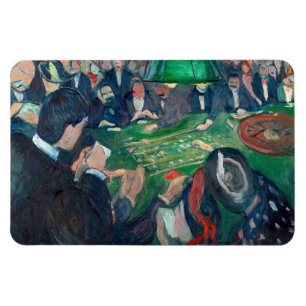 Ímã Edvard Munch - A Mesa Roulette em Monte Carlo